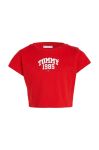 Дитяча футболка Tommy Hilfiger колір червоний