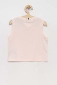 Дитячий бавовняний топ Tommy Hilfiger колір рожевий