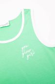 Дитячий бавовняний топ Coccodrillo колір зелений
