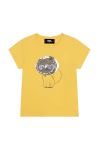Дитяча футболка Karl Lagerfeld колір жовтий (3072395)