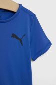 Дитяча футболка Puma ACTIVE Small Logo Tee B колір фіолетовий з принтом Дитяча футболка Puma ACTIVE Small Logo Tee B колір фіолетовий з принтом
