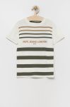 Дитяча бавовняна футболка Pepe Jeans колір білий з принтом (3152021)