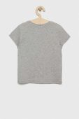 Дитяча бавовняна футболка United Colors of Benetton колір сірий з принтом (3054325) Дитяча бавовняна футболка United Colors of Benetton колір сірий з принтом (3054325)