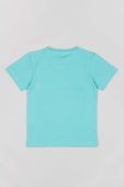 Дитяча бавовняна футболка zippy з принтом колір блакитний (3160434)