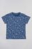 Дитяча бавовняна футболка zippy колір синій з принтом (3124683)