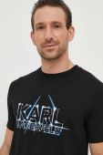 Футболка Karl Lagerfeld чоловічий колір чорний з принтом (3628851) Футболка Karl Lagerfeld чоловічий колір чорний з принтом (3628851)