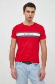 Бавовняна футболка Tommy Hilfiger колір червоний з принтом (2824989) Бавовняна футболка Tommy Hilfiger колір червоний з принтом (2824989)