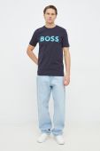Футболка BOSS BOSS GREEN чоловіча колір синій з принтом (2921155) Футболка BOSS BOSS GREEN чоловіча колір синій з принтом (2921155)