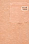 Бавовняна футболка Guess колір помаранчевий однотонний Бавовняна футболка Guess колір помаранчевий однотонний