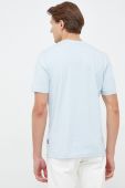Бавовняна футболка BOSS з принтом колір блакитний (2915460) Бавовняна футболка BOSS з принтом колір блакитний (2915460)