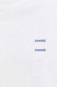 Бавовняна футболка Samsoe Samsoe колір білий однотонний (3448939) Бавовняна футболка Samsoe Samsoe колір білий однотонний (3448939)