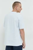 Бавовняна футболка Tommy Jeans з принтом колір блакитний (2936876)