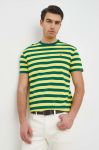 Бавовняна футболка Polo Ralph Lauren колір жовтий візерунок