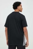 Бавовняна футболка adidas колір чорний з принтом (2891743) Бавовняна футболка adidas колір чорний з принтом (2891743)