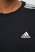 Бавовняна футболка adidas колір чорний з аплікацією (2902743) Бавовняна футболка adidas колір чорний з аплікацією (2902743)