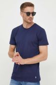Бавовняна футболка Polo Ralph Lauren 3-pack колір синій однотонний (3386664) Бавовняна футболка Polo Ralph Lauren 3-pack колір синій однотонний (3386664)