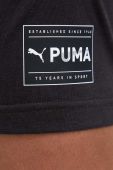 Тренувальна футболка Puma Fit Ultrabreathe Triblend колір чорний з принтом Тренувальна футболка Puma Fit Ultrabreathe Triblend колір чорний з принтом