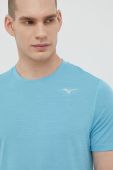 Бігова футболка Mizuno Impulse однотонна колір блакитний Бігова футболка Mizuno Impulse однотонна колір блакитний