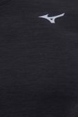 Бігова футболка Mizuno Impulse колір чорний однотонна Бігова футболка Mizuno Impulse колір чорний однотонна