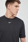 Тренувальна футболка Reebok Training Supremium колір чорний однотонна Тренувальна футболка Reebok Training Supremium колір чорний однотонна