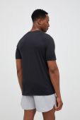Тренувальна футболка Reebok колір чорний з принтом (3047362)