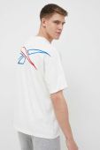 Футболка Reebok Classic чоловічий колір білий з принтом Футболка Reebok Classic чоловічий колір білий з принтом