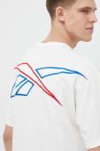 Футболка Reebok Classic чоловічий колір білий з принтом Футболка Reebok Classic чоловічий колір білий з принтом