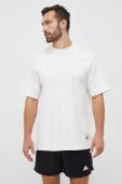Футболка adidas чоловічий колір білий однотонний Футболка adidas чоловічий колір білий однотонний