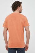 Бавовняна футболка Pepe Jeans Jacko колір помаранчевий з принтом