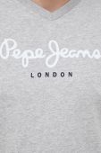 Бавовняна футболка Pepe Jeans Eggo колір сірий з принтом (2967797)