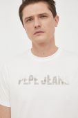 Бавовняна футболка Pepe Jeans колір бежевий з принтом (3171301) Бавовняна футболка Pepe Jeans колір бежевий з принтом (3171301)