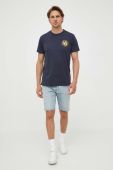 Бавовняна футболка Pepe Jeans колір синій з принтом (3258486)
