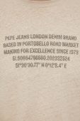 Футболка з домішкою льону Pepe Jeans Ricci колір бежевий з принтом Футболка з домішкою льону Pepe Jeans Ricci колір бежевий з принтом