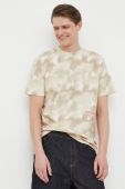 Бавовняна футболка Pepe Jeans Rickie колір бежевий візерунок Бавовняна футболка Pepe Jeans Rickie колір бежевий візерунок
