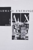 Бавовняна футболка Armani Exchange колір білий візерунок (2949005) Бавовняна футболка Armani Exchange колір білий візерунок (2949005)