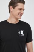 Бавовняна футболка Armani Exchange колір чорний з принтом (2941234) Бавовняна футболка Armani Exchange колір чорний з принтом (2941234)