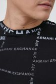 Бавовняна футболка Armani Exchange колір чорний візерунок (2949034) Бавовняна футболка Armani Exchange колір чорний візерунок (2949034)