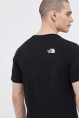 Бавовняна футболка The North Face колір чорний з принтом NF0A3BQOKY41-KY41