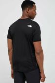 Спортивна футболка The North Face Reaxion Easy колір чорний з принтом Спортивна футболка The North Face Reaxion Easy колір чорний з принтом