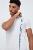 Футболка лаунж Emporio Armani Underwear колір білий візерунок