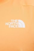 Спортивна футболка The North Face Mountain Athletics колір помаранчевий візерунок