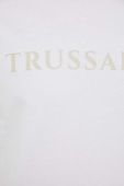 Бавовняна футболка Trussardi колір білий з принтом (2941316) Бавовняна футболка Trussardi колір білий з принтом (2941316)