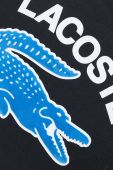 Бавовняна футболка Lacoste колір чорний з принтом (3029475) Бавовняна футболка Lacoste колір чорний з принтом (3029475)