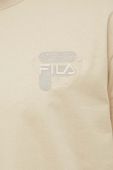Бавовняна футболка Fila колір бежевий з принтом (3029489)