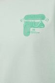 Бавовняна футболка Fila колір бірюзовий з принтом Бавовняна футболка Fila колір бірюзовий з принтом