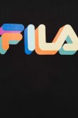 Бавовняна футболка Fila колір чорний візерунок Бавовняна футболка Fila колір чорний візерунок