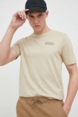 Бавовняна футболка Fila колір бежевий з принтом (3029521) Бавовняна футболка Fila колір бежевий з принтом (3029521)