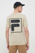 Бавовняна футболка Fila колір бежевий з принтом (3029521) Бавовняна футболка Fila колір бежевий з принтом (3029521)
