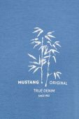 Бавовняна футболка Mustang з принтом колір блакитний (3320485) Бавовняна футболка Mustang з принтом колір блакитний (3320485)