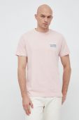Бавовняна футболка Guess колір рожевий з принтом (3075996)